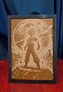 Grawer Laserowy – Goku Super Saiyan | Dekor na ścianę | Dragon Ball Z