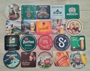 20 podkładek pod piwo Czechy Litovel Opat Holba Budweiser Radegast itp.