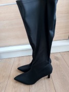 Czarne kozaki do kolana