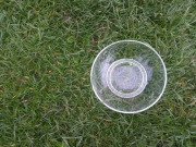 Talerzyk półmisek podstawek szklany PRL 11cm