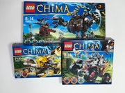 Lego Chima 70008, 70002, 70004 - ŁĄCZNIE 1032 elementy!