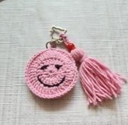 Uśmiech, chwost, breloczek, brelok, rękodzieło