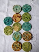 Ceramiczny magnes Outlander, rękodzieło 