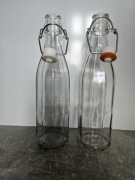 Butelka szklana hermetyczna z kapslem 0,5 l