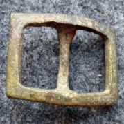 Klamra, klamerka, sprzączka, mosiądz, stara, Antyk ?,  Zabytek