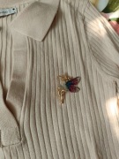 Broszka damska motyl motylek butterfly do marynarki żakietu sweterka swetra