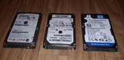 Dyski twarde 2,5" 3 sztuki (1TB, 320GB, 250GB) niesprawne