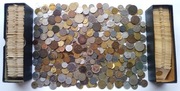 Zestaw monet zagranicznych - 2 kg + 190 monet w holderach
