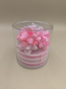 Zestaw do pakowania prezentów kokardy wstążki różowe 