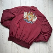 Męska burgundowa kurtka bomber Han Kjøbenhavn nylon bomber burgundy M