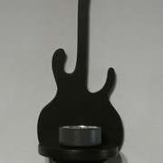 ŚWIECZNIK GITARA - CZARNY