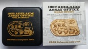 2009 Australia "1852 Sztabka Adelaidy" 1$ Ag 999 1oz + etui + certyfikat