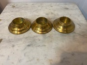 Swieczniki mosiezne 3 sztuki