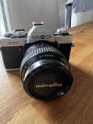 obiektyw Minolta MC Rokkor-X 58mm f/1.2 aparat Minolta XG-1