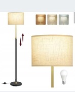 Lampa podłogowa Vasagle Nowoczesna Lampa E27 6 W czarny, złoty