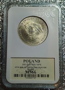 200 ZŁ FASZYZM 1975 r. MS66 SREBRO