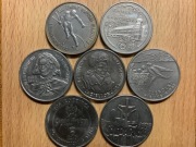 Zestaw monet 1990-1993 tzw okres przejściowy 7 sztuk