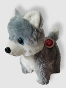 Asda interaktywny piesek Husky szary 15cm