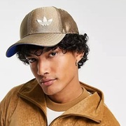 Czapka adidas Originals – adicolor 70 – złota unisex z monogramem, r. M/L