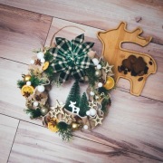 Wianek na drzw. Święta, wianke zielony