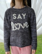 Sweter z napisem love 152 C&A