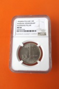 10 zł. 1965 Kolumna Zygmunta  NGC  MS66