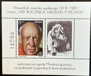 Polska 1981 - PABLO PICASSO 100 ROCZNICA URODZIN, ND 2580**