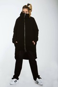 Bluza czarna, rozpinana, oversize