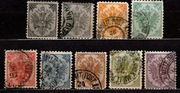 OA Bośni Mi 1 - 9 II  kasowane, kat .60 euro (258 zł)