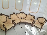 Wypoczynek  kanapa  do salonu  rogal barokowy ludwik  sofa 2 fotele