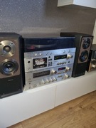 Wieza telefunken  z kolumnami technics 