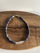 Bransoletka lapis lazuli i kamień księżycowy