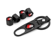 Nakrętki wentyli Audi z kluczem-brelokiem