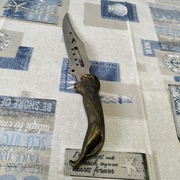 Nóż myśliwski mosiężna rączka