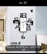 Zegary ścienne wiszące salon pokój kilka rodzajow 