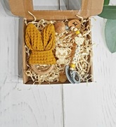 Prezent dla niemowlaka zawieszka do smoczka gryzak