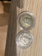 kennedy half dollar srebro 400, 2 sztuki stan bardzo dobry w kapslu