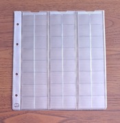 Lindner (K48) - Strona/karta na monety o średnicy 17mm (48x 25x25mm)