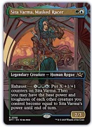 MTG Aetherdrift Variants: Sita Varma, Masked Racer (0368 - Borderless) FOIL