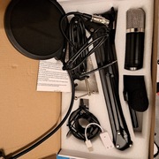 MIKROFON Pojemnościowy USB Stream Twitch ZESTAW