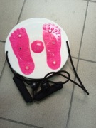 Twist Board Fitness, obrotowy trener bioder, tarcza obrotów, różowa