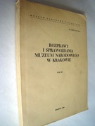Rozprawy i sprawozdania Muzeum Narodowego w Krakowie. 1980