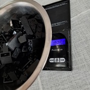 Lego elementy czarne konstrukcyjne 100g mix