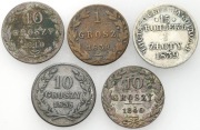 10 groszy 1835 Wolne Miasto Kraków, 1-10 groszy i 1 złoty 1839