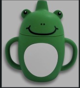 Kubek żabka silikonowy 200 ml od 6 mies 