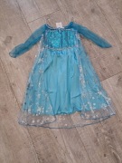 Przebranie, strój, sukienka Elzy z Kraina Lodu - rozm 110/116 (120)