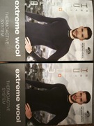 Męska bielizna termoaktywna BRUBECK EXTREME WOOL MERINO komplet czarna L