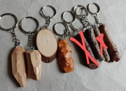 Brelok drewniany. Wyjątkowy. Prosto z lasu