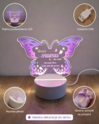 Lampka nocna LED 3D