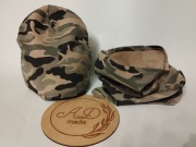 Komplet zestaw czapka komin Moro bawełniany jednowarstwowy 